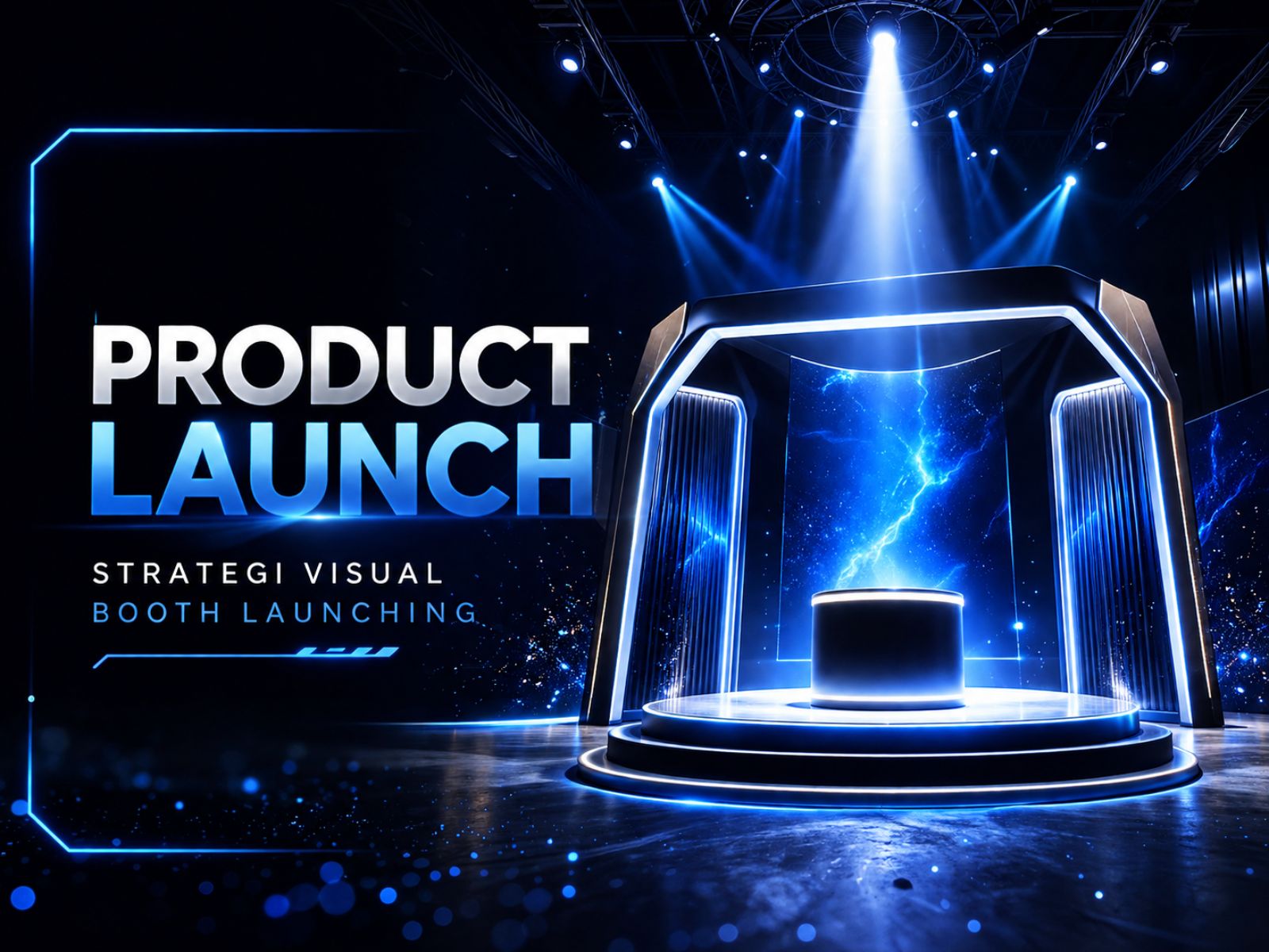 booth pameran peluncuran produk