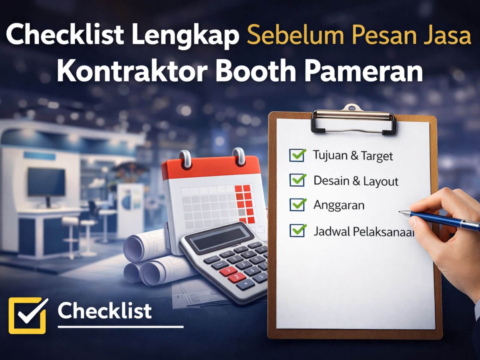 checklist kontraktor booth pameran
