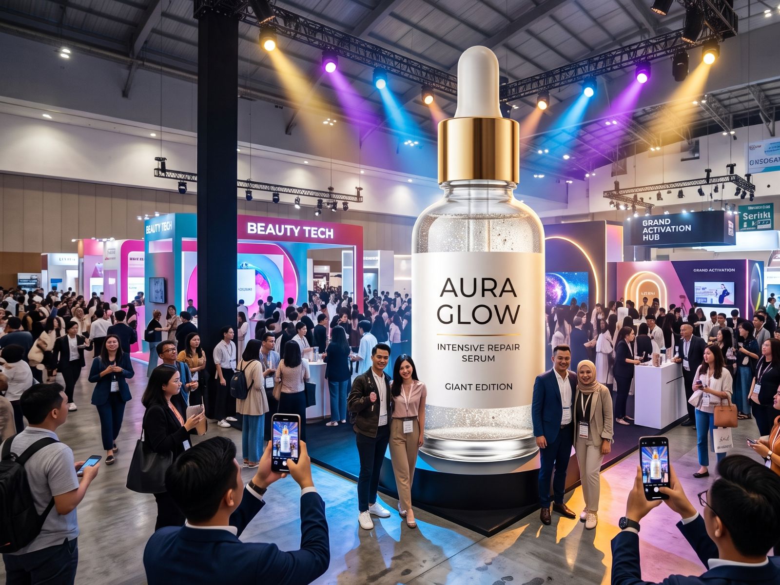 display produk ukuran raksasa